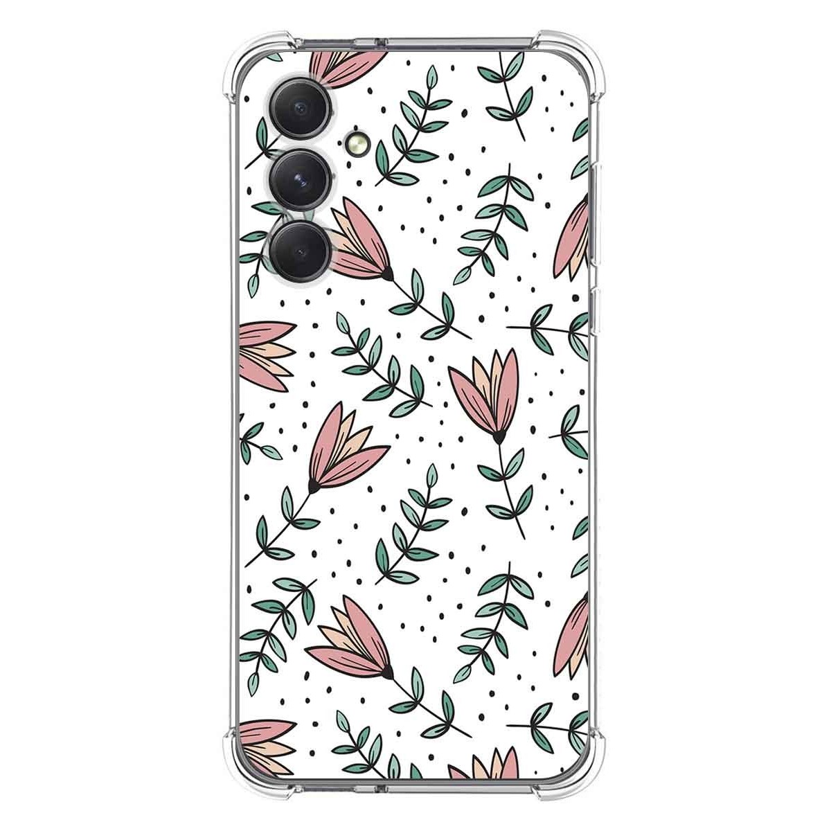 Funda Silicona Antigolpes para Samsung Galaxy A54 5G diseño Flores 01 Dibujos
