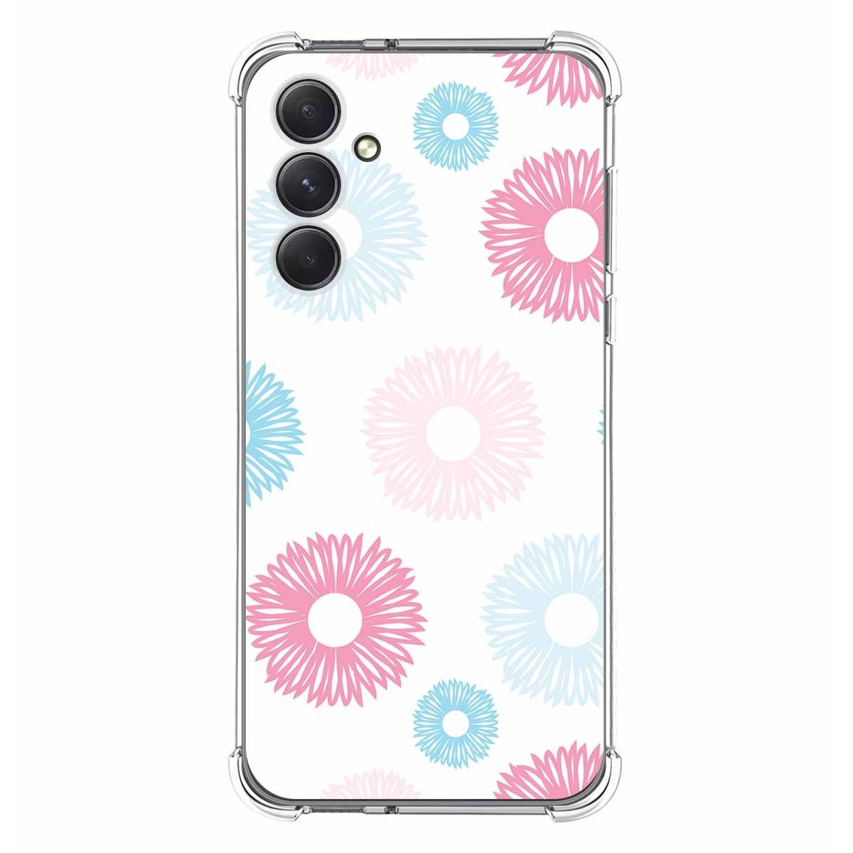 Funda Silicona Antigolpes para Samsung Galaxy A54 5G diseño Flores 06 Dibujos
