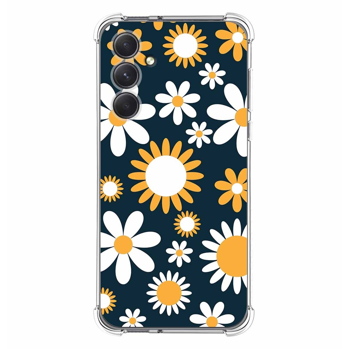 Funda Silicona Antigolpes para Samsung Galaxy A54 5G diseño Flores 08 Dibujos