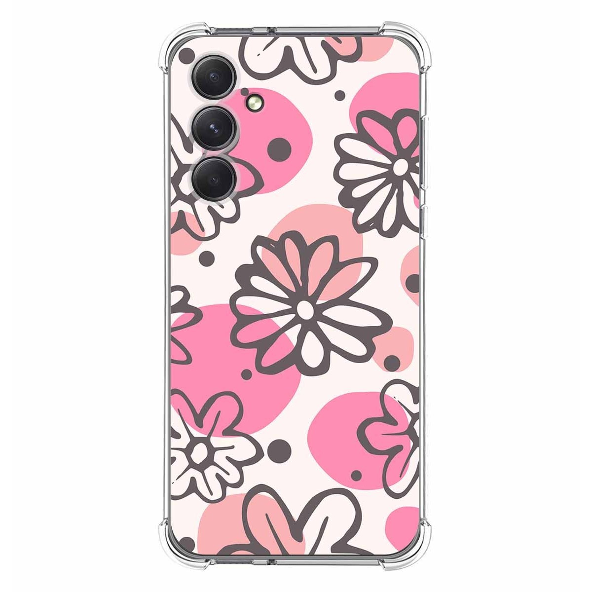 Funda Silicona Antigolpes para Samsung Galaxy A54 5G diseño Flores 09 Dibujos