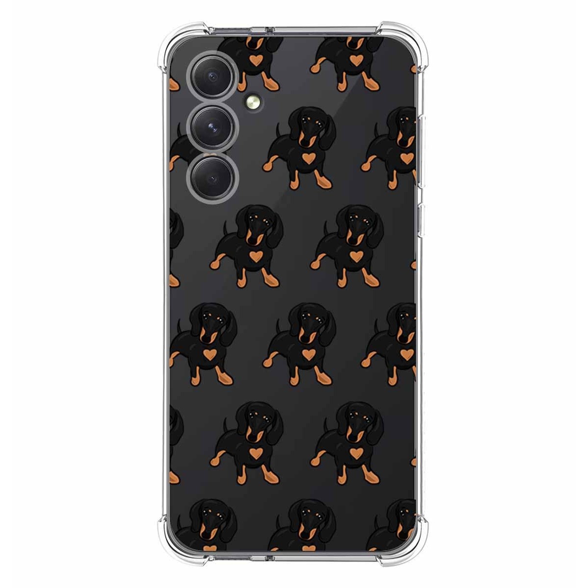 Funda Silicona Antigolpes para Samsung Galaxy A54 5G diseño Perros 10 Dibujos