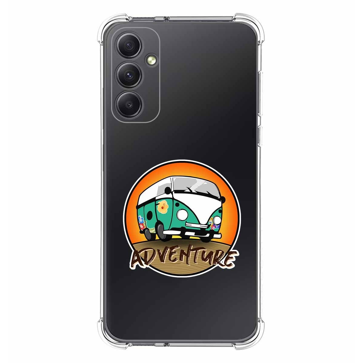 Funda Silicona Antigolpes para Samsung Galaxy A34 5G diseño Adventure Dibujos