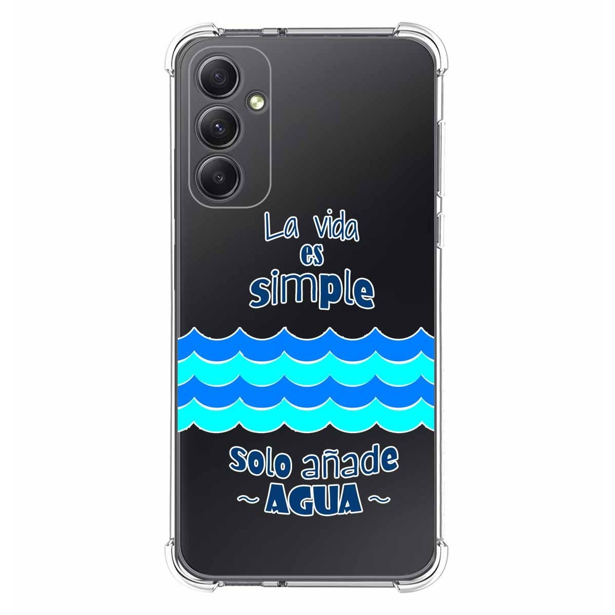 Funda Silicona Antigolpes para Samsung Galaxy A34 5G diseño Agua Dibujos