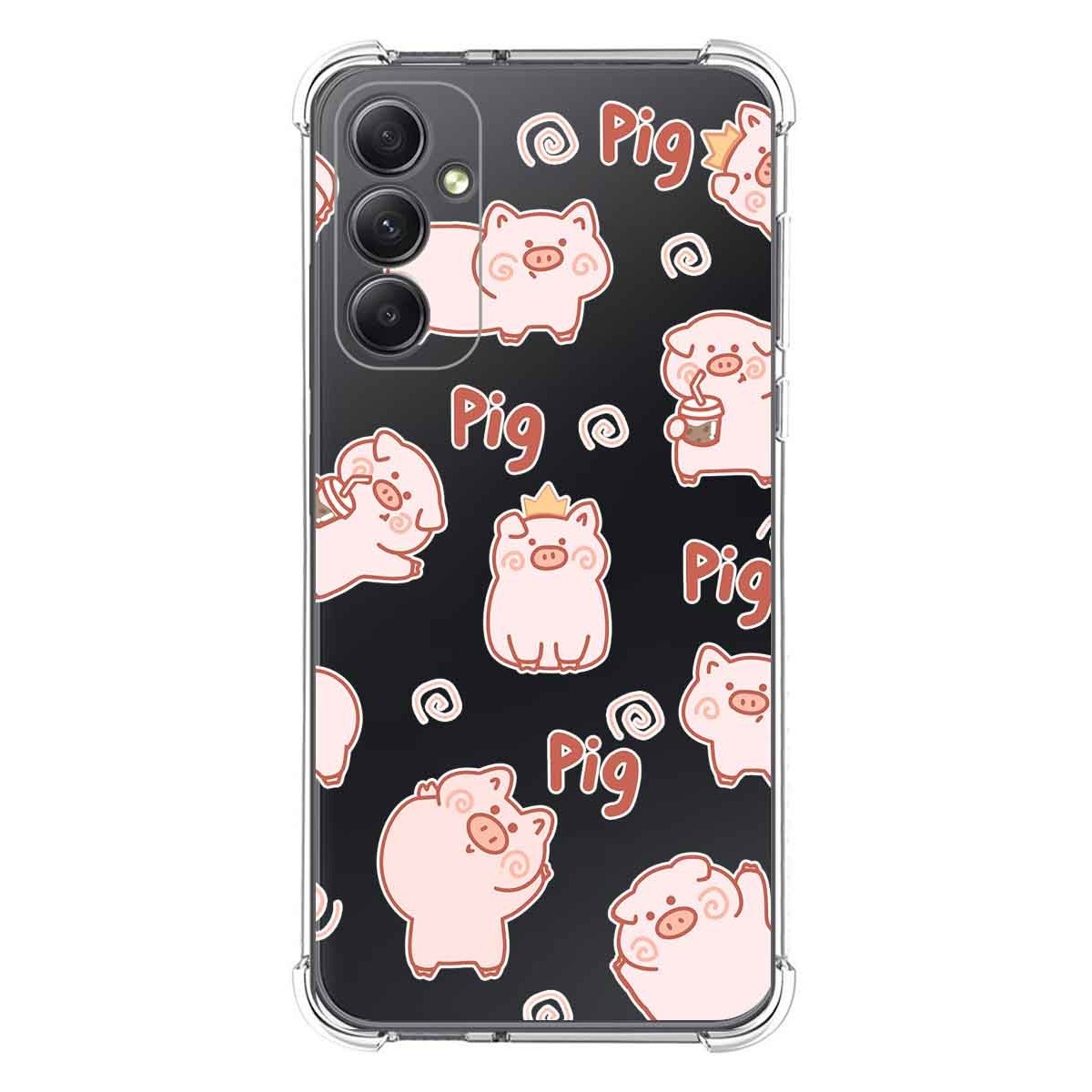 Funda Silicona Antigolpes para Samsung Galaxy A34 5G diseño Cerdos Dibujos