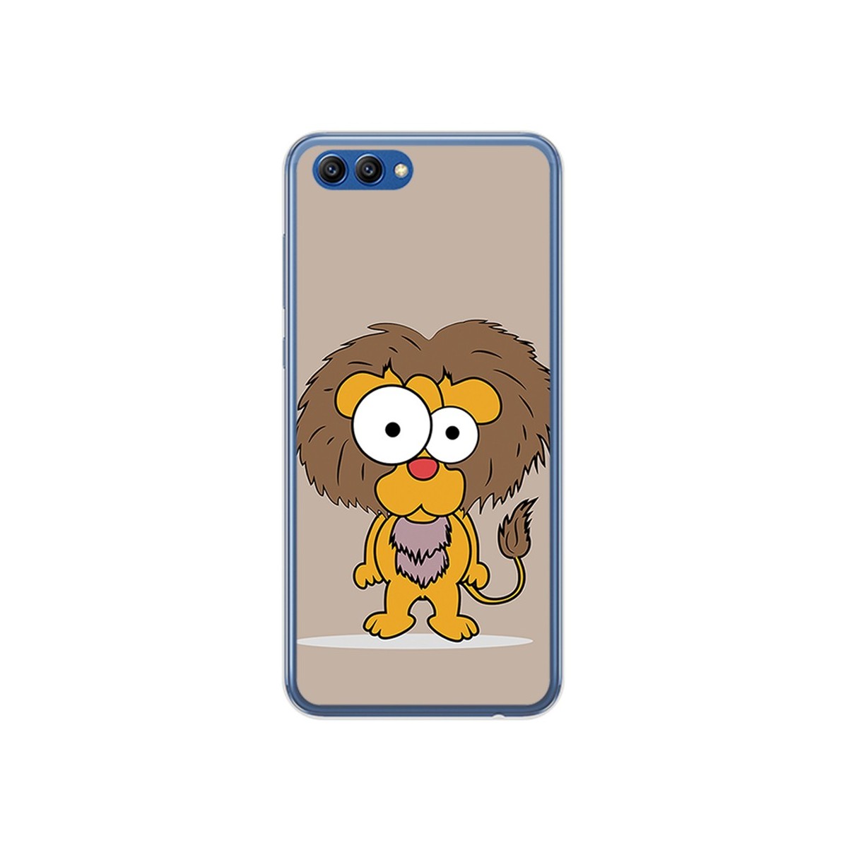 Funda Gel Tpu para Huawei Honor View 10 Diseño Leon Dibujos