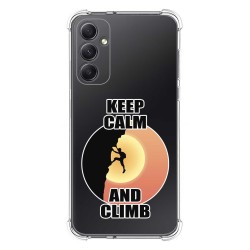 Funda Silicona Antigolpes para Samsung Galaxy A34 5G diseño Hombre Escalada Dibujos