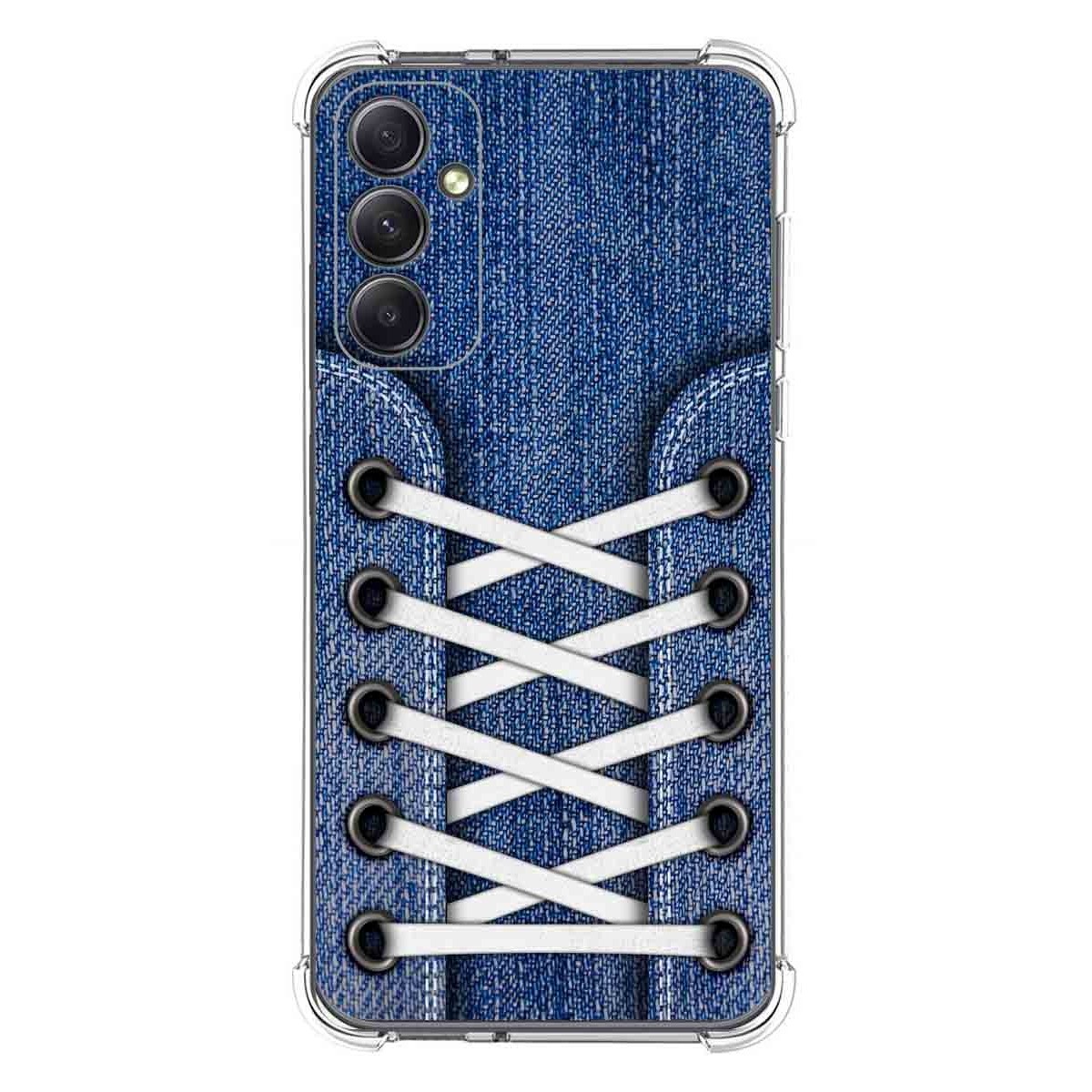 Funda Silicona Antigolpes para Samsung Galaxy A34 5G diseño Zapatillas 01 Dibujos