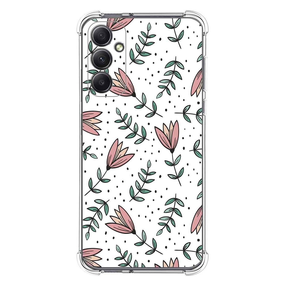 Funda Silicona Antigolpes para Samsung Galaxy A34 5G diseño Flores 01 Dibujos