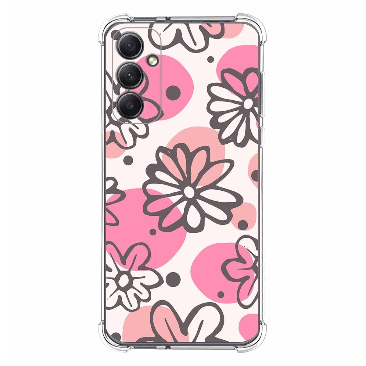 Funda Silicona Antigolpes para Samsung Galaxy A34 5G diseño Flores 09 Dibujos