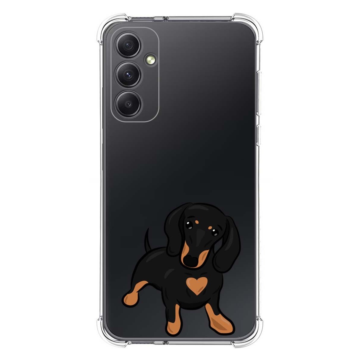 Funda Silicona Antigolpes para Samsung Galaxy A34 5G diseño Perros 04 Dibujos