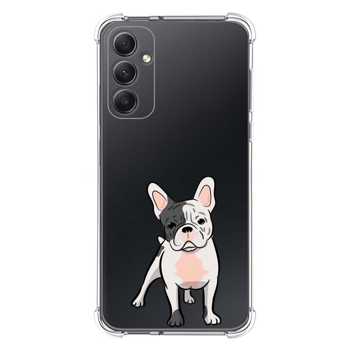 Funda Silicona Antigolpes para Samsung Galaxy A34 5G diseño Perros 06 Dibujos