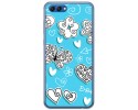 Funda Gel Tpu para Huawei Honor View 10 Diseño Mariposas Dibujos