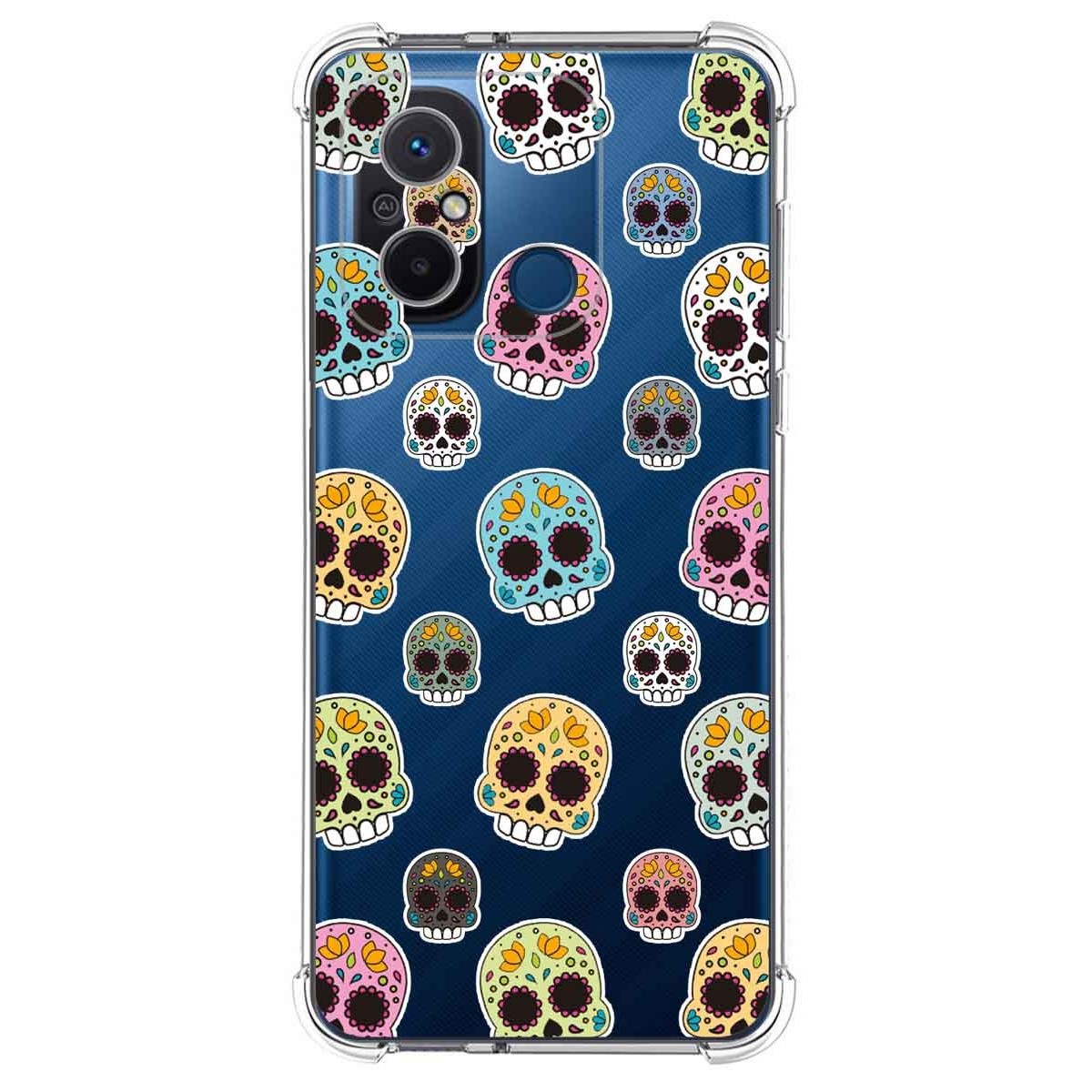 Funda Silicona Antigolpes compatible con Xiaomi Redmi 12C diseño Catrina Dibujos