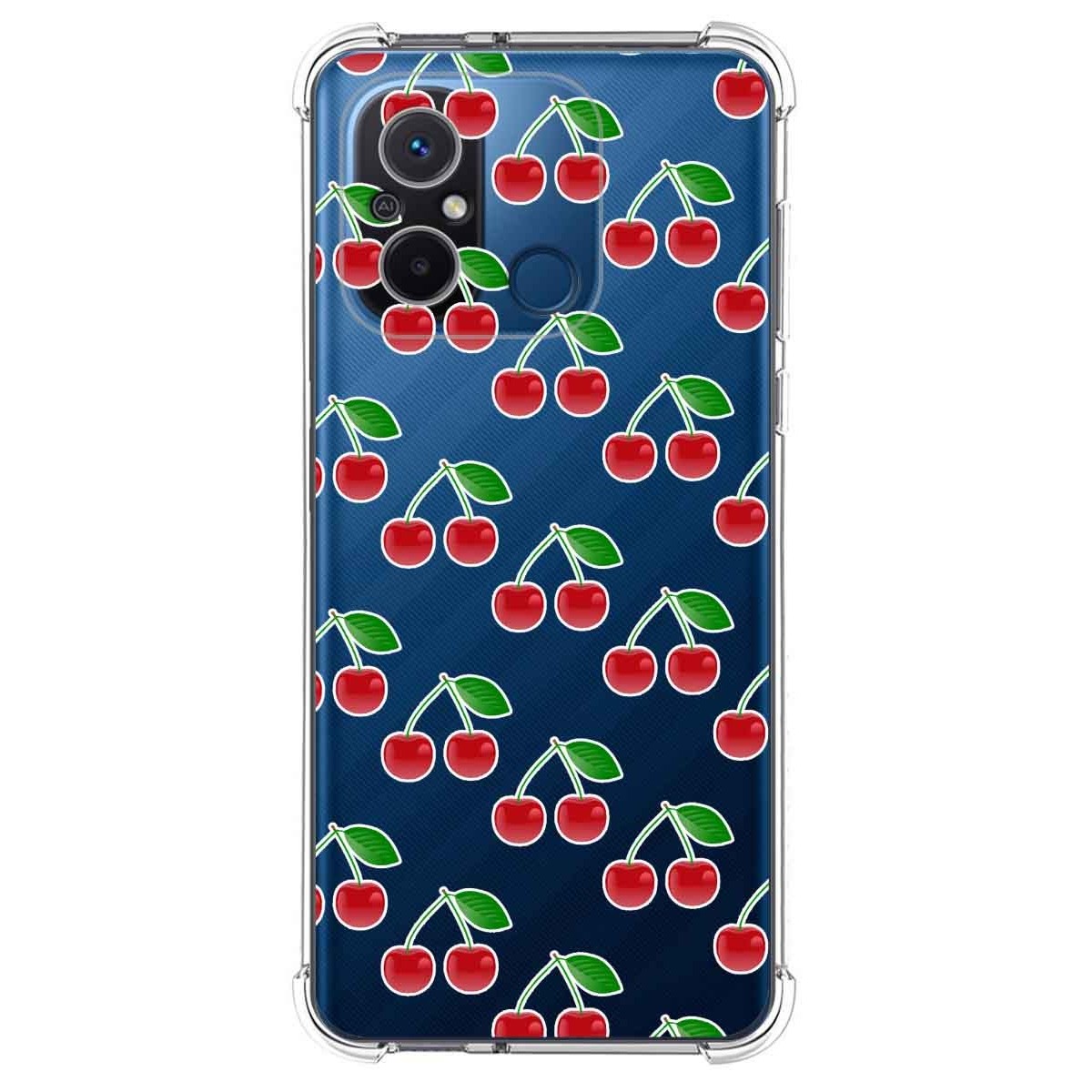 Funda Silicona Antigolpes compatible con Xiaomi Redmi 12C diseño Cerezas Dibujos
