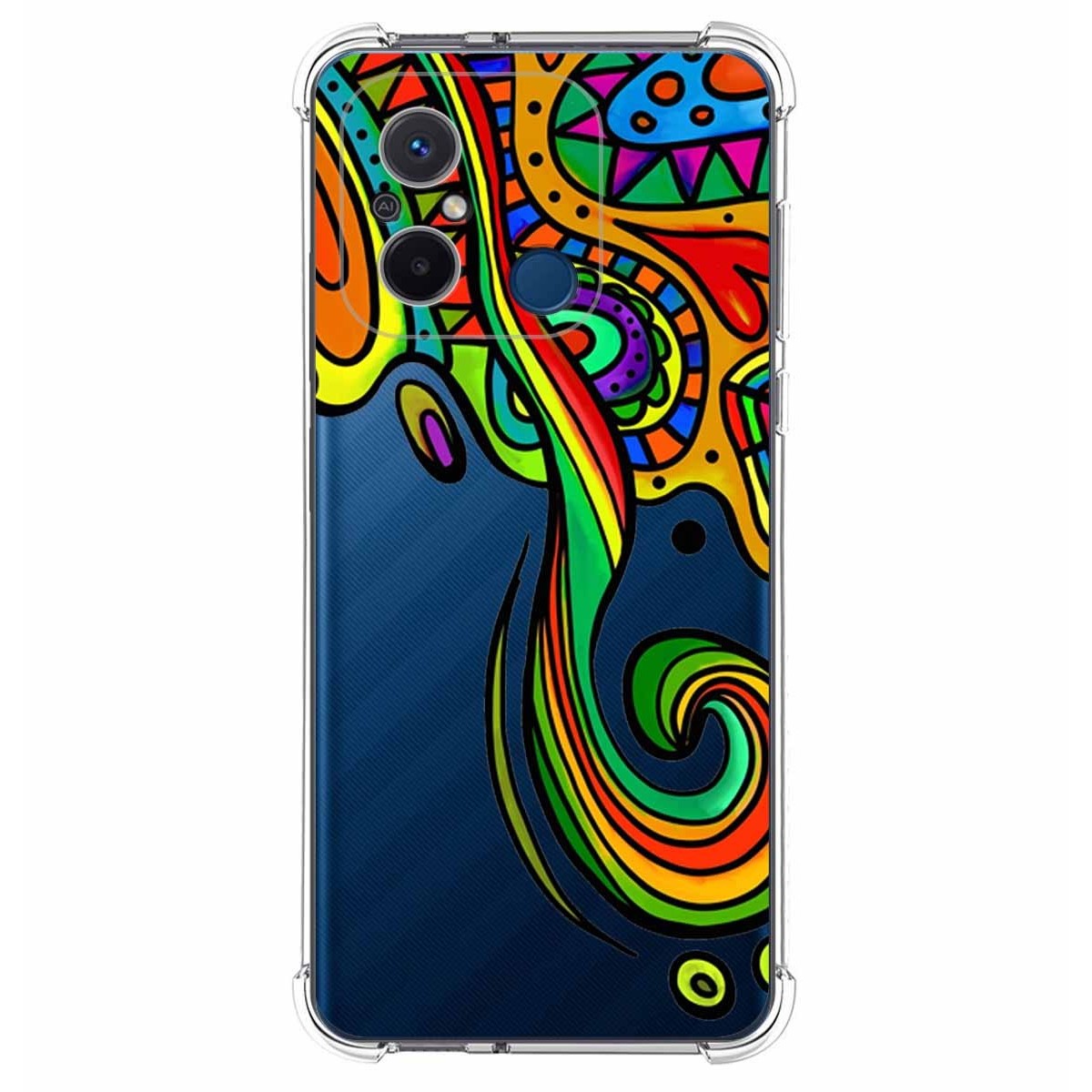 Funda Silicona Antigolpes compatible con Xiaomi Redmi 12C diseño Colores Dibujos
