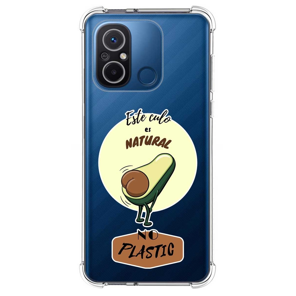 Funda Silicona Antigolpes compatible con Xiaomi Redmi 12C diseño Culo Natural Dibujos