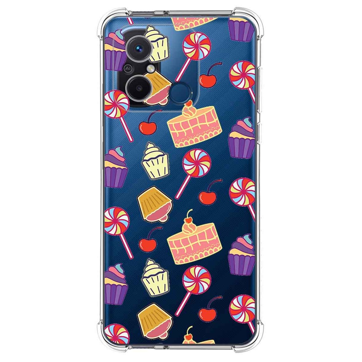 Funda Silicona Antigolpes compatible con Xiaomi Redmi 12C diseño Dulces 01 Dibujos