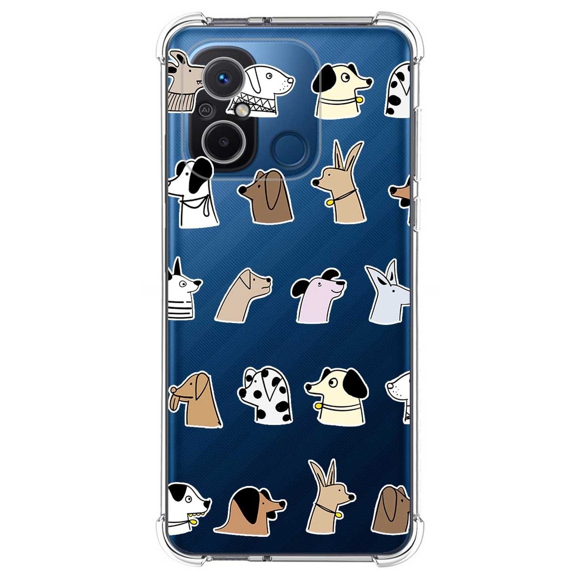 Funda Silicona Antigolpes compatible con Xiaomi Redmi 12C diseño Perros Dibujos