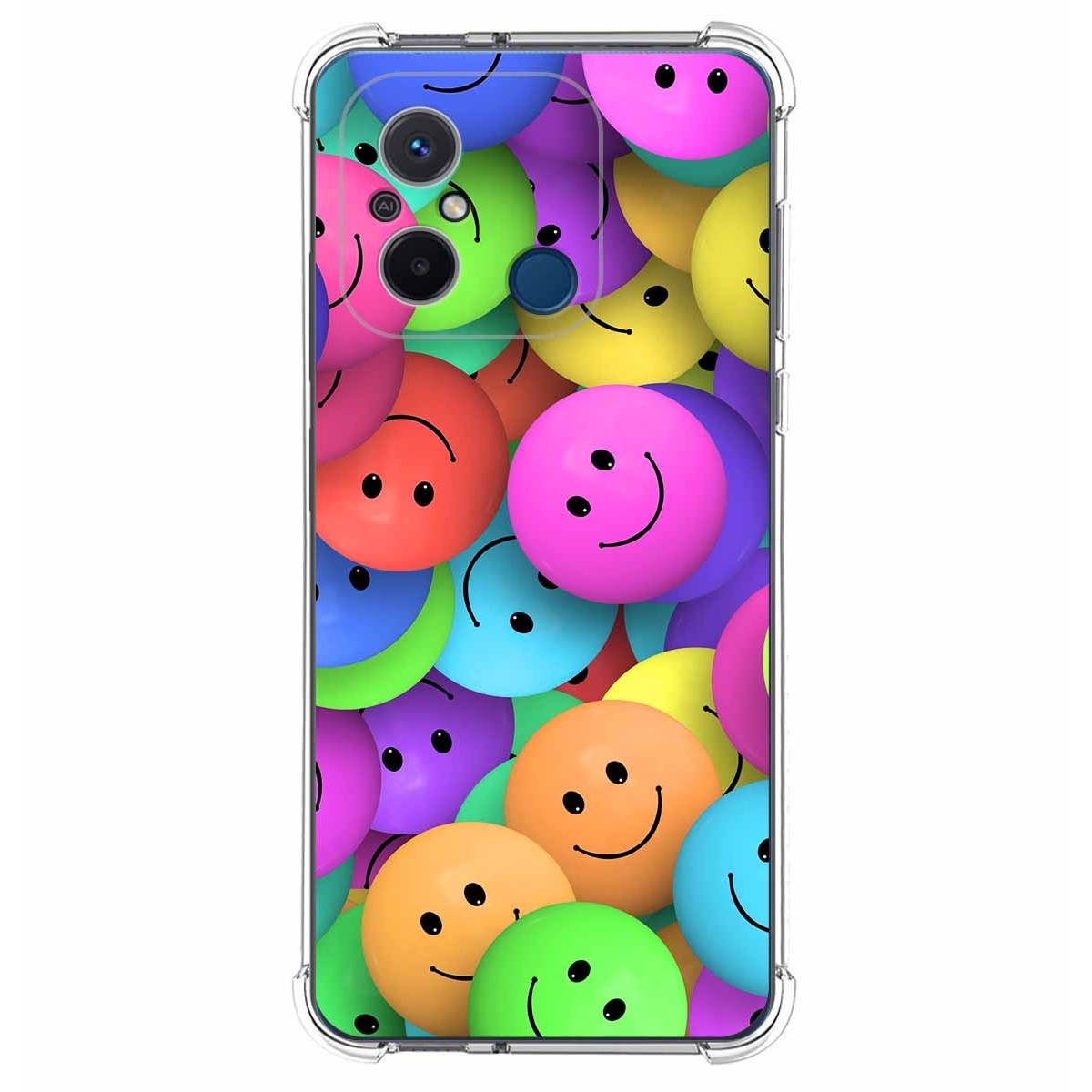 Funda Silicona Antigolpes compatible con Xiaomi Redmi 12C diseño Smile Dibujos