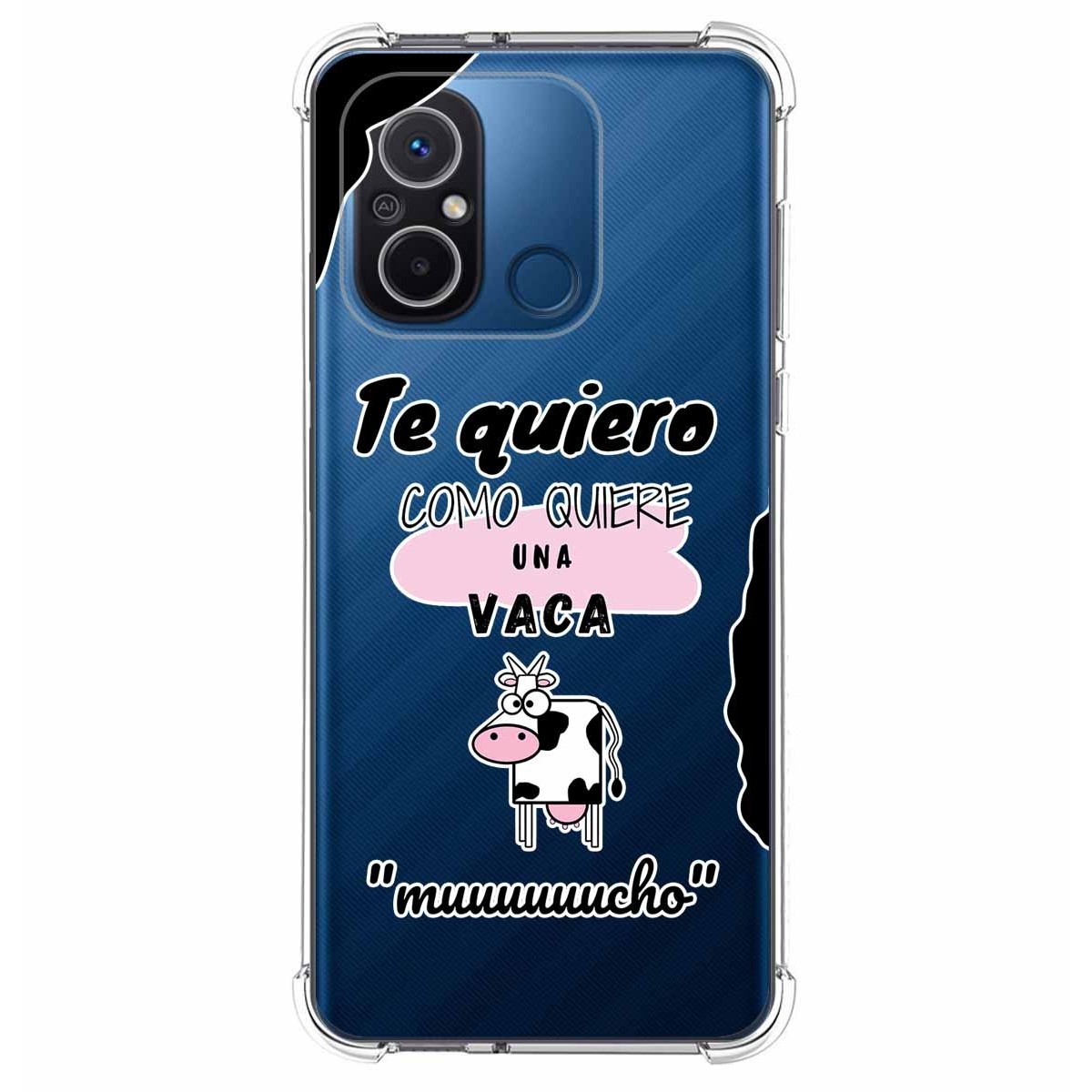 Funda Silicona Antigolpes compatible con Xiaomi Redmi 12C diseño Vaca Dibujos