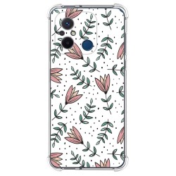 Funda Silicona Antigolpes compatible con Xiaomi Redmi 12C diseño Flores 01 Dibujos