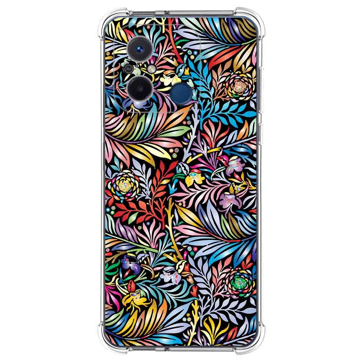 Funda Silicona Antigolpes compatible con Xiaomi Redmi 12C diseño Flores 04 Dibujos