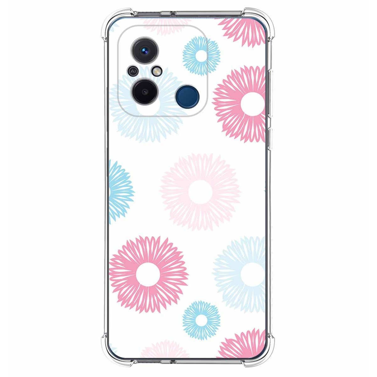 Funda Silicona Antigolpes compatible con Xiaomi Redmi 12C diseño Flores 06 Dibujos
