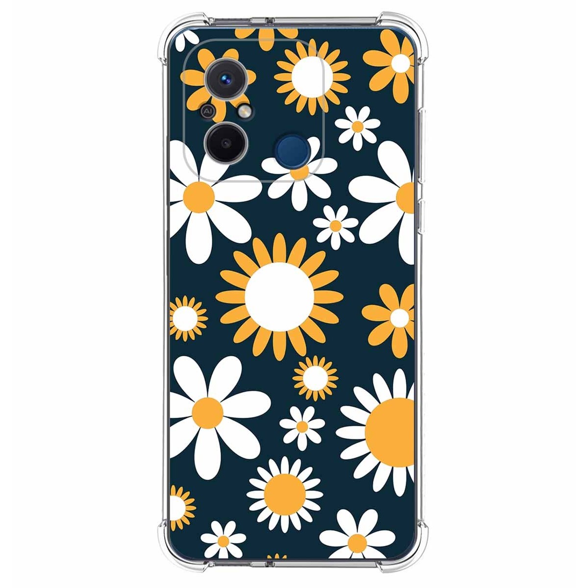 Funda Silicona Antigolpes compatible con Xiaomi Redmi 12C diseño Flores 08 Dibujos