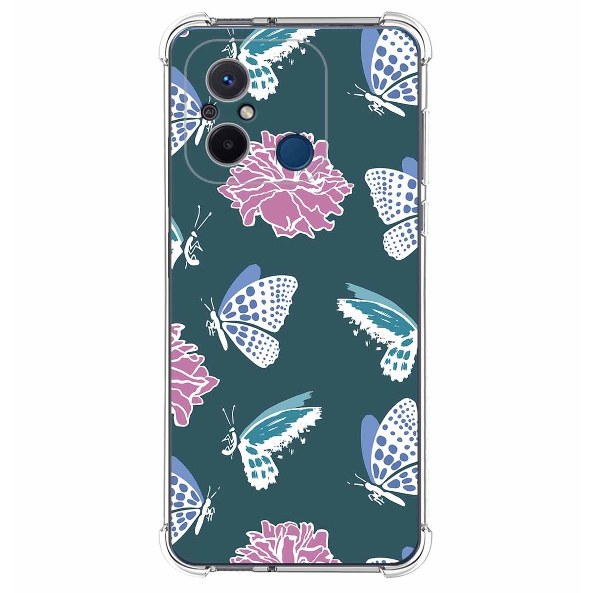 Funda Silicona Antigolpes compatible con Xiaomi Redmi 12C diseño Flores 10 Dibujos