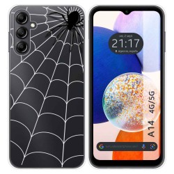 Funda Silicona Transparente para Samsung Galaxy A14 4G / 5G diseño Araña Dibujos