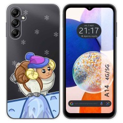 Funda Silicona Transparente para Samsung Galaxy A14 4G / 5G diseño Cabra Dibujos