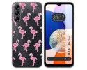 Funda Silicona Transparente para Samsung Galaxy A14 4G / 5G diseño Flamenco Dibujos
