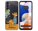 Funda Silicona Transparente para Samsung Galaxy A14 4G / 5G diseño Jirafa Dibujos