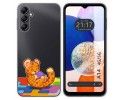 Funda Silicona Transparente para Samsung Galaxy A14 4G / 5G diseño Leopardo Dibujos