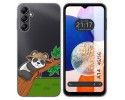Funda Silicona Transparente para Samsung Galaxy A14 4G / 5G diseño Panda Dibujos