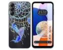 Funda Silicona Transparente para Samsung Galaxy A14 4G / 5G diseño Plumas Dibujos