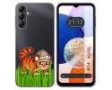 Funda Silicona Transparente para Samsung Galaxy A14 4G / 5G diseño Tigre Dibujos