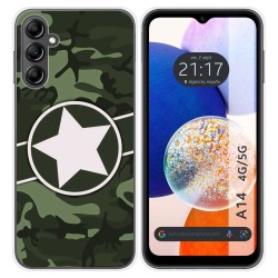 Funda Silicona para Samsung Galaxy A14 4G / 5G diseño Camuflaje 01 Dibujos