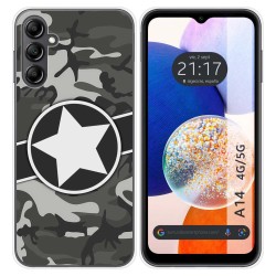 Funda Silicona para Samsung Galaxy A14 4G / 5G diseño Camuflaje 02 Dibujos
