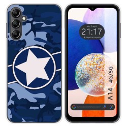 Funda Silicona para Samsung Galaxy A14 4G / 5G diseño Camuflaje 03 Dibujos