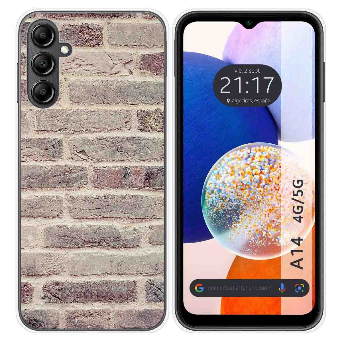 Funda Silicona para Samsung Galaxy A14 4G / 5G diseño Ladrillo 01 Dibujos