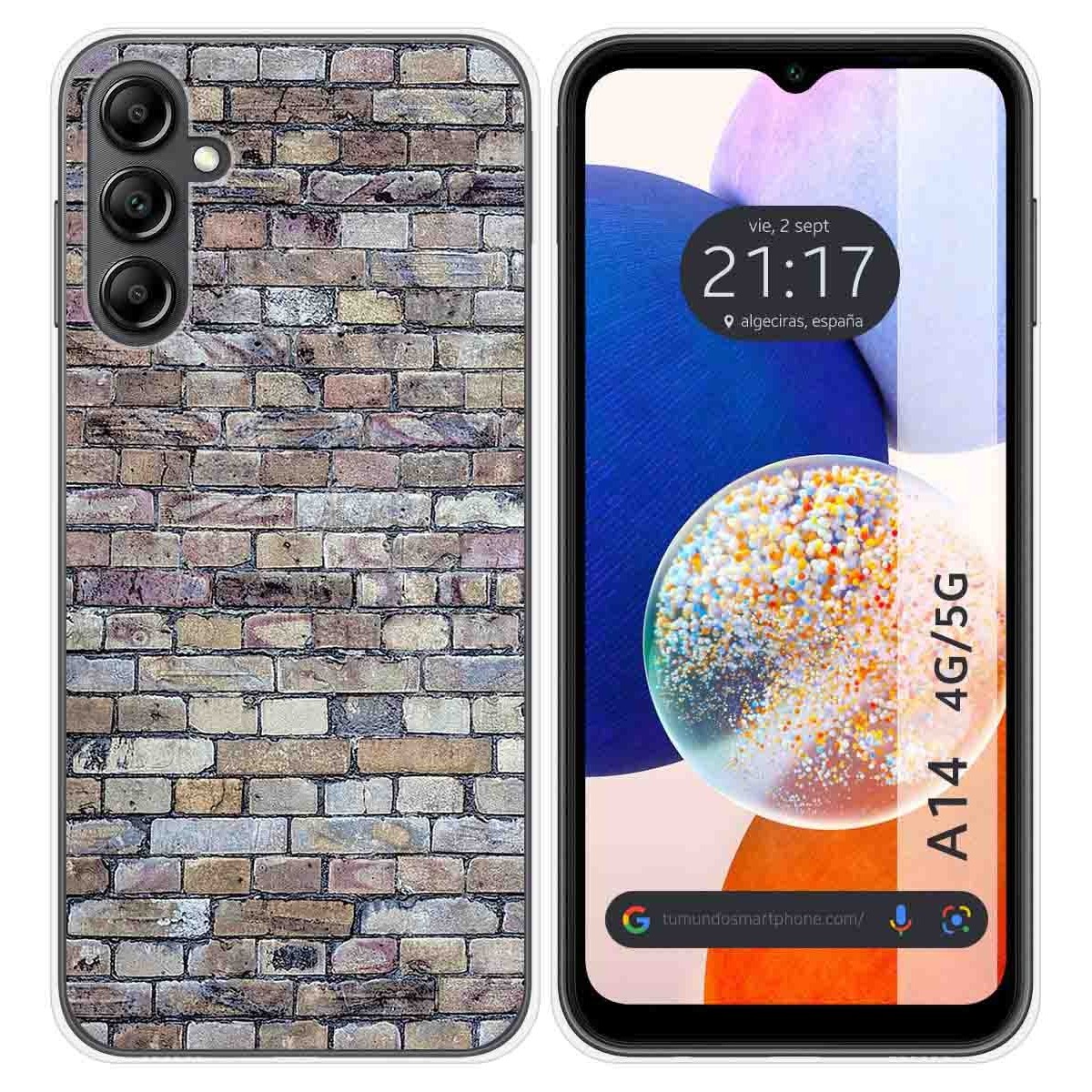 Funda Silicona para Samsung Galaxy A14 4G / 5G diseño Ladrillo 02 Dibujos