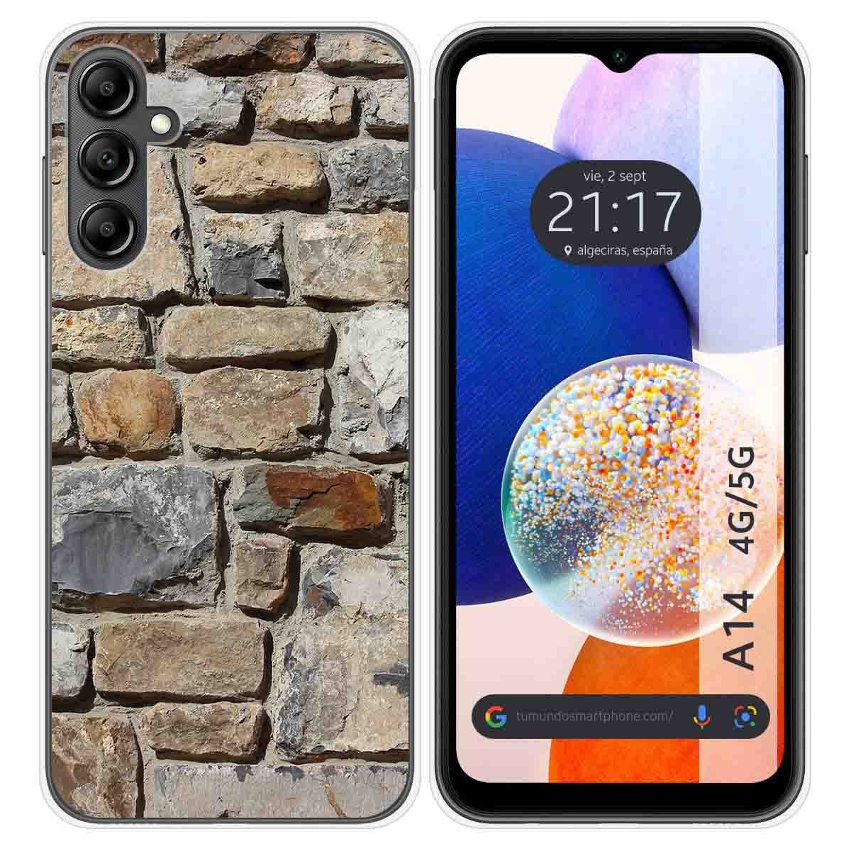 Funda Silicona para Samsung Galaxy A14 4G / 5G diseño Ladrillo 03 Dibujos