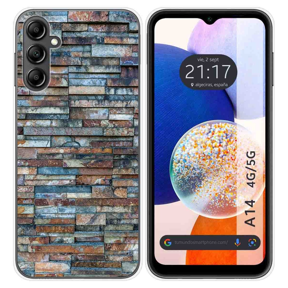 Funda Silicona para Samsung Galaxy A14 4G / 5G diseño Ladrillo 05 Dibujos