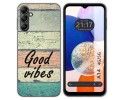 Funda Silicona para Samsung Galaxy A14 4G / 5G diseño Madera 01 Dibujos