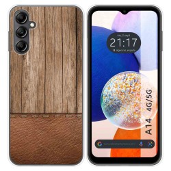 Funda Silicona para Samsung Galaxy A14 4G / 5G diseño Madera 09 Dibujos