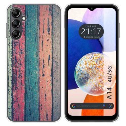 Funda Silicona para Samsung Galaxy A14 4G / 5G diseño Madera 10 Dibujos
