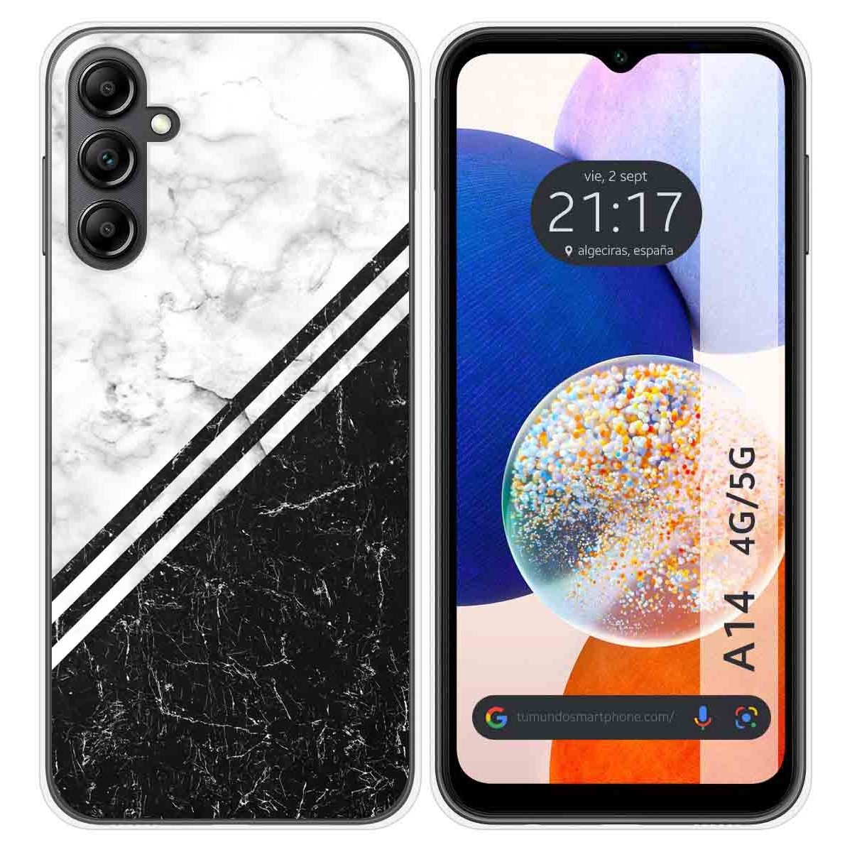 Funda Silicona para Samsung Galaxy A14 4G / 5G diseño Mármol 01 Dibujos