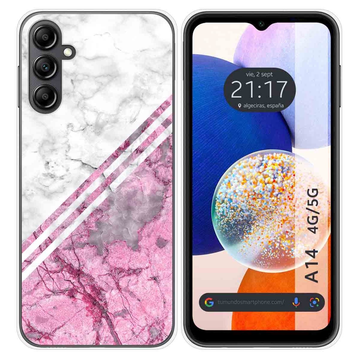 Funda Silicona para Samsung Galaxy A14 4G / 5G diseño Mármol 03 Dibujos