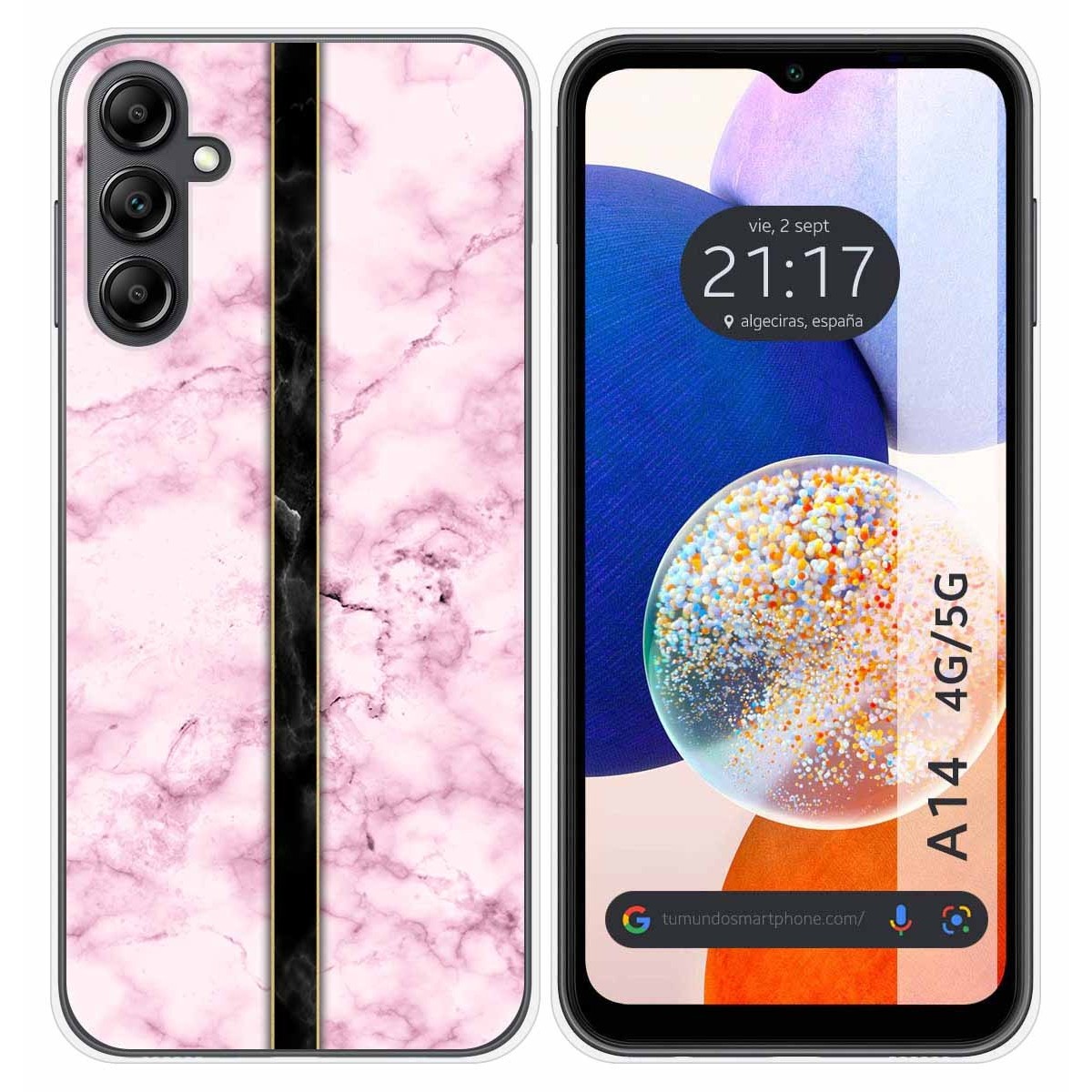 Funda Silicona para Samsung Galaxy A14 4G / 5G diseño Mármol 04 Dibujos